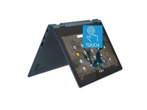 Lenovo Chromebook C340 2-in-1-11.6 "HD Touchscreen - Celeron N4000-4GB - سعة تخزين 128 جيجا بايت (64GB eMMC + 64GB SA Flash Card) - أزرق (مجدد)