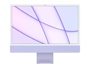 Apple 2021 iMac (24 بوصة ، شريحة M1 مع وحدة معالجة مركزية 8 أنوية و 8 أنوية GPU ، 8 جيجابايت رام ، 256 جيجابايت) - بنفسجي