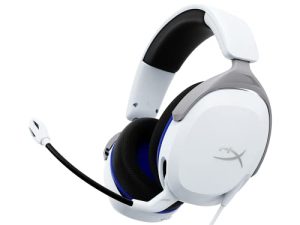 HyperX Cloud Stinger 2 Core - سماعة ألعاب للبلاي ستيشن ، سماعة رأس خفيفة الوزن فوق الأذن مع ميكروفون ، وظيفة Swivel-to-Mute ، برامج تشغيل 40 مم - أبيض
