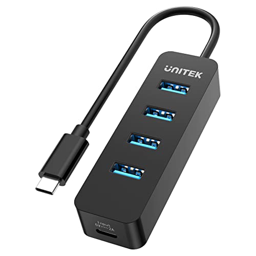 Unitek 4 منافذ USB 3.0 Type-C Hub ، محول USB C متعدد المنافذ مع منفذ بالطاقة ، 4 في 1 USB C إلى USB A محول متوافق مع أجهزة الكمبيوتر المحمولة / MacBook Pro / MacBook Air / Tablet والأجهزة الأخرى من النوع C Unitek 4 منافذ USB 3.0 Type-C Hub ، محول USB C متعدد المنافذ مع منفذ بالطاقة ، 4 في 1 USB C إلى USB A محول متوافق مع أجهزة الكمبيوتر المحمولة / MacBook Pro / MacBook Air / Tablet والأجهزة الأخرى من النوع C