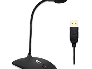 ميكروفون مكتب KLIM Talk USB للكمبيوتر - إصدار جديد 2022 - متوافق مع أي كمبيوتر شخصي ، كمبيوتر محمول ، Mac ، PS4 - ميكروفون سطح مكتب احترافي مع حامل - التسجيل ، الألعاب ، البث ، YouTube ، ميكروفون بودكاست