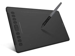 أقراص رسم رسومات HUION Inspiroy H1161 وشريط لمس و 8192 Pen Pressure Sketch Tablet مع قلم بدون بطارية و 10 مفاتيح اختصار ، متوافق مع Android و Windows و Mac