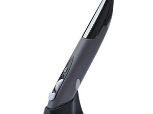 ماوس قلم الجيب البصري اللاسلكي ، Lychee 2.4GHZ USB Voice Control Pen Mouse DPI 1200 فأرة صغيرة بخط اليد لأجهزة الكمبيوتر المحمول والكمبيوتر المحمول (الإصدار السادس (رمادي))