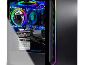 جهاز كمبيوتر سطح المكتب للألعاب Skytech Shadow 3.0 - AMD Ryzen 5 3600 3.6 جيجا هرتز ، RTX 3060 Ti 8 جيجا بايت GDDR6 ، 16 جيجا بايت DDR4 3000 ، 1 تيرا بايت NVMe SSD ، 600 واط ذهبي PSU ، AC WiFi ، Windows 10 Home 64 بت