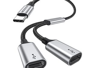 USB C إلى USB C فيميل محول USB Y كابل الفاصل ، USB C ذكر إلى 2USB-C محول سلك أنثى ، مزدوج USB C Port Hub USB C محول سبليت لأجهزة Mac ، Xbox One Series X / S ، PS4 ، PS5 ، كمبيوتر محمول (ليس للمراقبة)