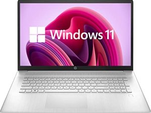 أحدث كمبيوتر محمول HP Notebook ، شاشة 17.3 بوصة عالية الدقة ، معالج AMD Ryzen 5 5500U سداسي النواة ، 32 جيجابايت رام ، 1 تيرا بايت PCIe SSD ، قارئ بصمات الأصابع ، Wi-Fi ، كاميرا ويب ، HDMI ، Windows 11 Home ، فضي طبيعي
