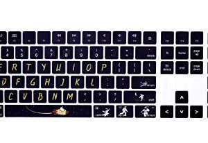 غطاء لوحة مفاتيح WYGCH من السيليكون لجهاز Mac لوحة مفاتيح ماجيك لاسلكية مع لوحة مفاتيح رقمية MQ052LL / A (طراز: A1843) 2017/2018 ، طباعة لطيفة ، تخطيط أمريكي ، رجل فضاء