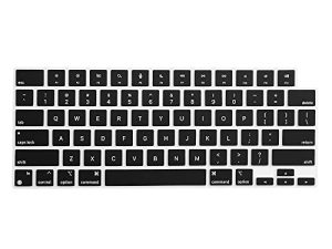 غطاء لوحة مفاتيح ProElife لجهاز MacBook Air 13.6 بوصة 2022 شريحة Apple M2 (طراز: A2681) ، واقي لوحة مفاتيح سيليكون رفيع للغاية US Enter لـ 2022 MacBook Air 13.6 '' M2 Chip Accessory (أسود)