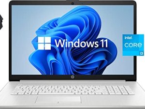 كمبيوتر محمول 2022 HP Pavilion 17 ، شاشة 17.3 بوصة عالية الدقة + مضادة للتوهج ، الجيل الحادي عشر من Intel Core i3-1115G4 ، ذاكرة وصول عشوائي 16 جيجابايت ، 512 جيجابايت PCIe SSD ، لاسلكي AC ، كاميرا ويب ، عمر بطارية طويل ، Windows 11 ، فضي (أحدث طراز)
