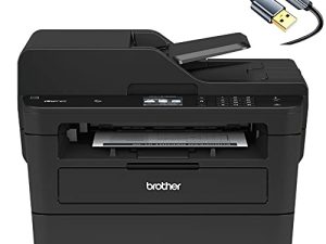 Brother MFC-L2750DWB طابعة ليزر أحادية اللون لاسلكية الكل في واحد للمكتب - 4 في 1 طباعة ونسخ ومسح ضوئي - شاشة LCD تعمل باللمس 2.7 بوصة ، طباعة تلقائية على الوجهين ، 36 صفحة في الدقيقة ، وحدة تغذية تلقائية بالمستندات سعة 50 ورقة ، كابل طابعة Tillsiy