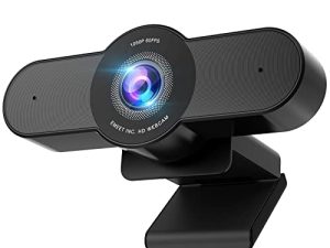 EMEET Webcam with Microphone ، 1080P HD 60FPS كاميرا ويب متدفقة USB كاميرا ويب مع 2 ميكروفونات لخفض الضوضاء ، تحكم في البرامج ، ضبط تلقائي للصورة بزاوية 90 درجة ، كاميرا ويب للكمبيوتر المكتبي ، كمبيوتر محمول ، زووم ، ألعاب FaceTime Teams Twitch