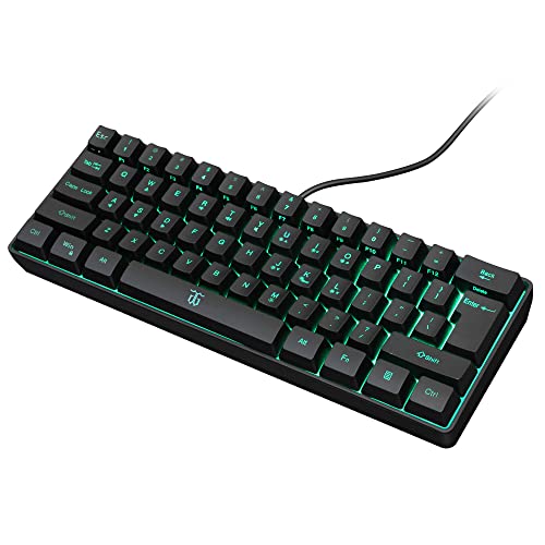 DGG K60 61 Keys RGB Backlit 60٪ لوحة مفاتيح سلكية للألعاب ، لوحة مفاتيح صغيرة مريحة مقاومة للماء بنسبة 60 بالمائة ، للكمبيوتر الشخصي Mac PS4 Xbox Gamer ، طابع ، سفر DGG K60 61 Keys RGB Backlit 60٪ لوحة مفاتيح سلكية للألعاب ، لوحة مفاتيح صغيرة مريحة مقاومة للماء بنسبة 60 بالمائة ، للكمبيوتر الشخصي Mac PS4 Xbox Gamer ، طابع ، سفر