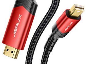 4K Mini DisplayPort إلى كابل HDMI 2.0 ، كابل JSAUX Thunderbolt 2 إلى HDMI UHD ، Mini DP إلى HDMI ، Surface إلى HDMI ، كابل HDMI لسيرفيس برو ، ماك ، شاشة ، بروجيكتور أكثر -6.6 قدم