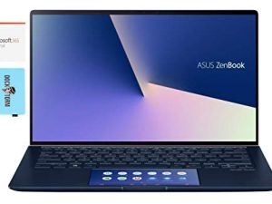ASUS ZenBook 14 UX434FLC كمبيوتر محمول منزلي وترفيهي (i7-10510U DIMM-Core ، ذاكرة وصول عشوائي 16 جيجابايت ، 2 تيرابايت PCIe SSD ، MX250 ، 14.0 بوصة Full HD (1920x1080) ، WiFi ، Win 10 Pro) مع MS 365 Personal ، Hub
