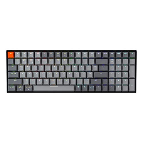 Keychron K4 96٪ Layout 100 Keys Wireless Bluetooth 5.1 / لوحة مفاتيح ميكانيكية سلكية USB للألعاب مع Gateron G Pro Brown Switch RGB Backlight N-Key Rollover لنظام التشغيل Mac Windows PC-الإصدار 2 Keychron K4 96٪ Layout 100 Keys Wireless Bluetooth 5.1 / لوحة مفاتيح ميكانيكية سلكية USB للألعاب مع Gateron G Pro Brown Switch RGB Backlight N-Key Rollover لنظام التشغيل Mac Windows PC-الإصدار 2