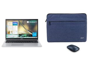 Acer Aspire 5 A515-56-36UT ، الجيل الحادي عشر من Intel Core i3-1115G4 proc ، 15.6 بوصة Full HD Dis ، 4GB DDR4 ، 128GB NVMe SSD-Acer Wireless وحزمة 15.6 بوصة