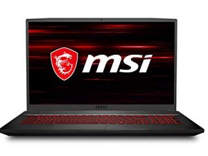 كمبيوتر محمول MSI GF75 رفيع للألعاب ، شاشة IPS 17.3 بوصة FHD 144 هرتز ، معالج Intel Core i5-10300H حتى 4.50 جيجاهرتز ، بطاقة رسومات NVIDIA GTX 1650Ti ، ذاكرة وصول عشوائي (RAM) سعة 8 جيجابايت ، محرك أقراص صلبة PCIe SSD بسعة 512 جيجابايت ، Win10 Home + 2weeks SkyCare Support