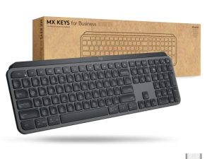 لوحة مفاتيح لاسلكية مضيئة من Logitech MX Keys ، مفاتيح Quiet Perfect-Stroke ، تقنية Logi Bolt ، Bluetooth ، قابلة لإعادة الشحن ، معتمدة عالميًا ، Windows / Mac / Chrome / Linux - جرافيت