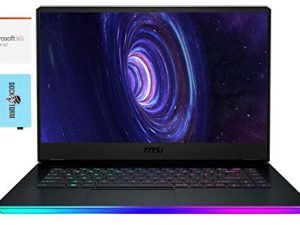لاب توب MSI GE66 Raider للألعاب والترفيه (Intel i9-11980HK 8-Core ، 32 جيجا بايت رام ، 2x1 تيرا بايت PCIe SSD RAID 0 (2 تيرابايت) ، RTX 3080 Max-Q ، Win 10 Pro) مع MS 365 Personal ، Hub