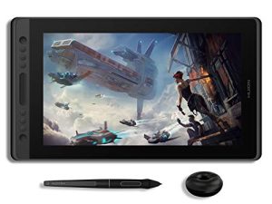 جهاز لوحي للرسم بالرسومات من HUION KAMVAS Pro 16 مع شاشة مراقبة رسومات مغلفة بالكامل مع قلم إمالة بدون بطارية 8192 Pressure 6 Hot Keys Touch Bar - 15.6 بوصة كمبيوتر لوحي للرسومات PC / MAC / Linux