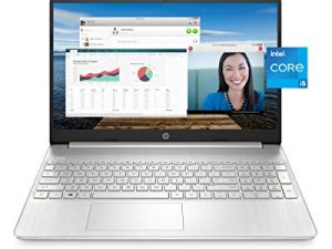 كمبيوتر محمول HP 15 ، معالج Intel Core i5-1135G7 من الجيل الحادي عشر ، ذاكرة وصول عشوائي سعة 8 جيجابايت ، تخزين SSD 256 جيجابايت ، شاشة عرض IPS عالية الدقة مقاس 15.6 بوصة ، Windows 10 Home ، HP Fast Charge ، تصميم خفيف الوزن (15-dy2021nr ، 2020)
