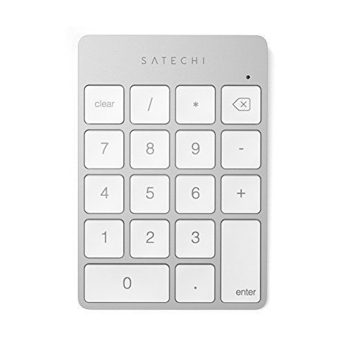 ملحق لوحة مفاتيح لوحة مفاتيح Satechi Slim Aluminium Bluetooth اللاسلكية ذات 18 مفتاحًا - متوافق مع MacBook Pro و MacBook Air و Mac Mini و iMac و iMac Pro و iPad و iPhone والمزيد (فضي) ملحق لوحة مفاتيح لوحة مفاتيح Satechi Slim Aluminium Bluetooth اللاسلكية ذات 18 مفتاحًا - متوافق مع MacBook Pro و MacBook Air و Mac Mini و iMac و iMac Pro و iPad و iPhone والمزيد (فضي)