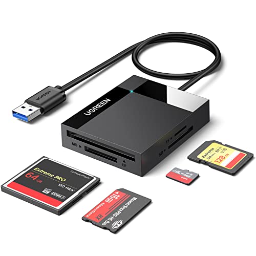 UGREEN SD Card Reader 4 in 1 Multi USB 3.0 Micro SD Memory Card Adapter for External Camera Photo SD SDXC SDHC TF MicroSD Micro SDXC Micro SDHC MS CF Compact Flash UHS-I Cards for PC Computer Mac UGREEN SD Card Reader 4 in 1 Multi USB 3.0 Micro SD Memory Card Adapter for External Camera Photo SD SDXC SDHC TF MicroSD Micro SDXC Micro SDHC MS CF Compact Flash UHS-I Cards for PC Computer Mac