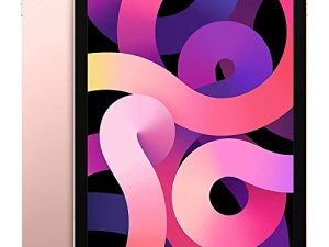 Apple iPad Air (10.9 بوصة ، Wi-Fi + Cellular ، 256 جيجابايت) - ذهبي وردي (أحدث طراز ، الجيل الرابع) (مجدد)