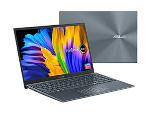 كمبيوتر محمول ASUS ZenBook 13 فائق النحافة ، شاشة OLED FHD NanoEdge Bezel مقاس 13.3 بوصة ، Intel Core i7-1165G7 ، ذاكرة وصول عشوائي 8 جيجابايت LPDDR4X ، 512 جيجابايت SSD ، NumberPad ، Thunderbolt 4 ، Wi-Fi 6 ، Windows 10 Home ، Pine Grey ، UX325EA-ES71