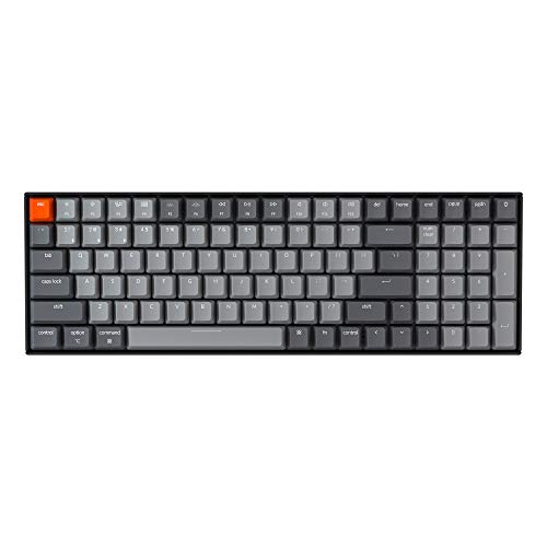 Keychron K4 96٪ Layout 100 Keys Wireless Bluetooth 5.1 / لوحة مفاتيح ميكانيكية سلكية USB للألعاب مع Gateron G Pro مفتاح أحمر إضاءة خلفية LED بيضاء N-Key Rollover لنظام التشغيل Mac Windows PC-الإصدار 2 Keychron K4 96٪ Layout 100 Keys Wireless Bluetooth 5.1 / لوحة مفاتيح ميكانيكية سلكية USB للألعاب مع Gateron G Pro مفتاح أحمر إضاءة خلفية LED بيضاء N-Key Rollover لنظام التشغيل Mac Windows PC-الإصدار 2
