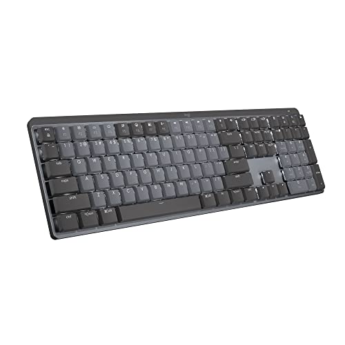 لوحة مفاتيح Logitech MX الميكانيكية اللاسلكية المضيئة ، مفاتيح خطية ، مفاتيح بإضاءة خلفية ، Bluetooth ، USB-C ، macOS ، Windows ، Linux ، iOS ، Android ، معدن لوحة مفاتيح Logitech MX الميكانيكية اللاسلكية المضيئة ، مفاتيح خطية ، مفاتيح بإضاءة خلفية ، Bluetooth ، USB-C ، macOS ، Windows ، Linux ، iOS ، Android ، معدن