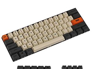 YMDK Carbon Dye Sub 108 87 61 Key Mac Keys Thick PBT OEM Profile Keycap for Standard 104 TKL 60٪ MX Switches Keyboard (Only Keycap) (61 Plus Mac)