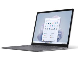 Microsoft Surface Laptop 5 (2022) ، شاشة تعمل باللمس مقاس 13.5 بوصة ، نحيف وخفيف الوزن ، وعمر بطارية طويل ، ومعالج Intel i5 سريع لتعدد المهام ، وتخزين 256 جيجابايت مع Windows 11 ، بلاتينيوم