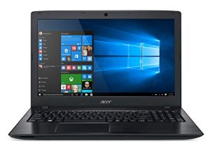 كمبيوتر محمول Acer Aspire E 15 E5-575-33BM مقاس 15.6 بوصة عالي الدقة (معالج Intel Core i3-7100U الجيل السابع ، 4 جيجابايت DDR4 ، محرك أقراص ثابتة 1 تيرابايت 5400 دورة في الدقيقة ، بطاقة رسومات Intel HD Graphics 620 ، Windows 10 Home) ، أسود سبج