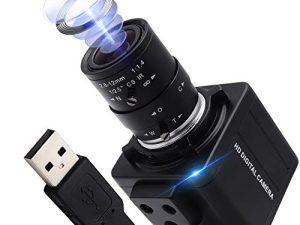 ALPCAM 4K USB Camera Ultra HD 2160P Webcam ، كاميرا ويب بزاوية عريضة 5X بصري يدوي مع عدسات Varifocal 2.8-12mm ، مستشعر Sony IMX317 ، كاميرا فيديو تكبير / تصغير USB لأجهزة Mac / Window / Linux / Raspberry Pi