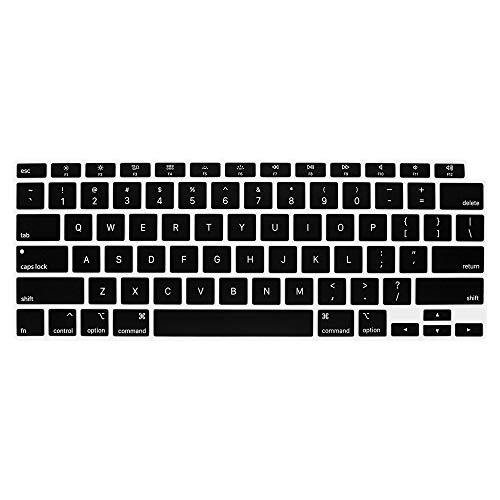 غطاء لوحة مفاتيح نحيف للغاية ProElife لـ 2021-2020 MacBook Air 13 بوصة موديل A2337 Apple M1 رقاقة A2179 (تخطيط الولايات المتحدة) مع ملحقات Touch ID لوحة مفاتيح سيليكون واقية الجلد (أسود) غطاء لوحة مفاتيح نحيف للغاية ProElife لـ 2021-2020 MacBook Air 13 بوصة موديل A2337 Apple M1 رقاقة A2179 (تخطيط الولايات المتحدة) مع ملحقات Touch ID لوحة مفاتيح سيليكون واقية الجلد (أسود)
