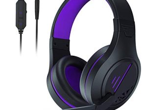 Anivia PC Computer Headset ، سماعات رأس مزودة بميكروفون ستيريو محيطي للكمبيوتر المحمول PC MAC ، سماعة رأس سلكية لإلغاء الضوضاء فوق الأذن مع غطاء للأذنين بذاكرة ناعمة ، متوافق مع Switch Nintendo PC Laptop