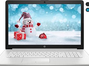 2022 HP 17.3 "HD + Display Laptop، 11th Gen Intel Core i3-1115G4 (Beats i5-7200U)، 8GB Memory، 256GB SSD، WiFi، HDMI، Webcam، NO DVD، + YSC Accesory (Natural Silver)