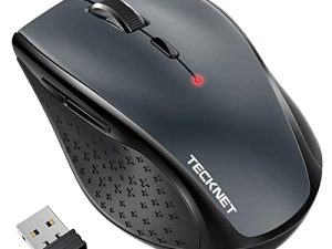 ماوس لاسلكي من TECKNET لأجهزة الكمبيوتر المحمول ، فأرة كمبيوتر لاسلكي 2.4G مع 3200 نقطة في البوصة قابلة للتعديل ، بطارية لمدة 30 شهرًا ، مقابض مريحة ، ماوس لاسلكي 6 أزرار ، ماوس USB بصري محمول للكمبيوتر الشخصي والكمبيوتر المحمول وماك
