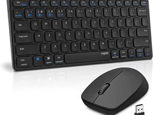لوحة مفاتيح بلوتوث وماوس ، RAPOO Dual-Mode (Bluetooth 3.0 / 5.0 + 2.4G) لوحة مفاتيح لاسلكية وماوس كومبو ، لوحة مفاتيح فائقة النحافة متعددة الأجهزة وماوس صامت لأجهزة Mac ، iPad ، الكمبيوتر المحمول ، Windows XP