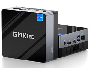 كمبيوتر مكتبي صغير GMKtec Intel i5-1135G7 رباعي النواة (يصل إلى 4.2 جيجاهرتز) ، وذاكرة وصول عشوائي (RAM) سعة 16 جيجابايت ، 512 جيجابايت NVME SSD ، كمبيوتر مكتبي صغير يعمل بنظام التشغيل Windows 11 Pro مع WiFi6 ، BT5.2 ، Triple HD 4K Thunderbolt4 8K Display ، USB 3.2 ، منزل الألعاب