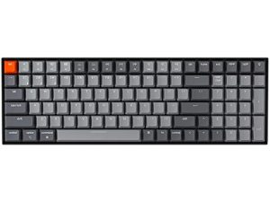 Keychron K4 Wireless / Wired Gaming Keyboard الإصدار 2 ، 96٪ تخطيط 100 مفتاح لوحة مفاتيح بلوتوث مع إضاءة خلفية بيضاء ، N-Key Rollover ، Gateron G Pro Blue Switch قابل للتبديل السريع لنظام Mac Windows