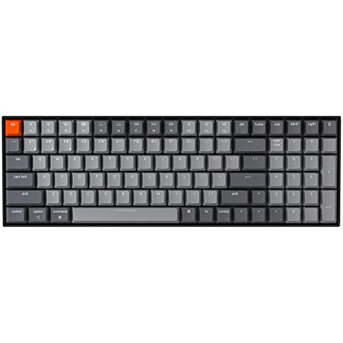 Keychron K4 Wireless / Wired Gaming Keyboard الإصدار 2 ، 96٪ تخطيط 100 مفتاح لوحة مفاتيح بلوتوث مع إضاءة خلفية بيضاء ، N-Key Rollover ، Gateron G Pro Blue Switch قابل للتبديل السريع لنظام Mac Windows Keychron K4 Wireless / Wired Gaming Keyboard الإصدار 2 ، 96٪ تخطيط 100 مفتاح لوحة مفاتيح بلوتوث مع إضاءة خلفية بيضاء ، N-Key Rollover ، Gateron G Pro Blue Switch قابل للتبديل السريع لنظام Mac Windows