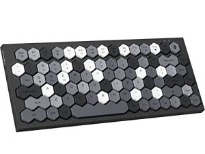 لوحة مفاتيح MOFII Bluetooth لأجهزة iPad ، لوحة مفاتيح لاسلكية محمولة مدمجة مع تصميم Hexagon Keycaps لنظام التشغيل Windows و Mac و Android و iPad و iPhone و Apple TV والمزيد من الأجهزة التي تدعم تقنية Bluetooth