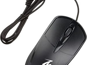 ماوس سلكي USB من Tech Magnet Comfort ، 3 أزرار ، مستشعر ضوئي 1200 نقطة في البوصة ، توصيل وتشغيل عالي الأداء ، لسطح المكتب ، الكمبيوتر الشخصي والكمبيوتر المحمول Windows / Mac ، أسود (متجدد)