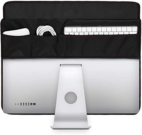 غطاء غبار للشاشة من TXEsign ، واقي شاشة للكمبيوتر من جلد البولي يوريثان مع جيب خلفي لجهاز IMAC مقاس 27 بوصة نحيف A1862 / A1419 (27 بوصة ، أسود) غطاء غبار للشاشة من TXEsign ، واقي شاشة للكمبيوتر من جلد البولي يوريثان مع جيب خلفي لجهاز IMAC مقاس 27 بوصة نحيف A1862 / A1419 (27 بوصة ، أسود)