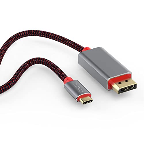 كابل Cubilux 4K @ 120Hz مضفر USB C إلى DisplayPort 1.4 متوافق مع Samsung DEX S22 / S21 / S20 Note 20/10 Tab S8 / S7 / S6 ، iPad Pro ، iPad Air 4 ، MacBook ، ThinkPad Legion Dell XPS 13/15 HP Specter ، 6 أقدام كابل Cubilux 4K @ 120Hz مضفر USB C إلى DisplayPort 1.4 متوافق مع Samsung DEX S22 / S21 / S20 Note 20/10 Tab S8 / S7 / S6 ، iPad Pro ، iPad Air 4 ، MacBook ، ThinkPad Legion Dell XPS 13/15 HP Specter ، 6 أقدام