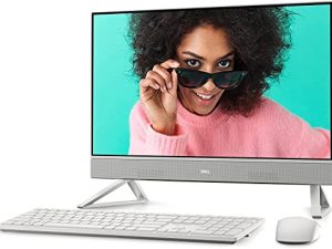 كمبيوتر مكتبي متعدد الإمكانات بشاشة تعمل باللمس مقاس 24 بوصة طراز Inspiron من Dell | الجيل الثاني عشر Intel 10-Core i5-1235U | 12 جيجا رام | لوحة مفاتيح لاسلكية وماوس | ويندوز 11 هوم | أبيض (أبيض ، 12 جيجا بايت رام | 256 جيجا بايت SSD + 1 تيرا بايت HDD)
