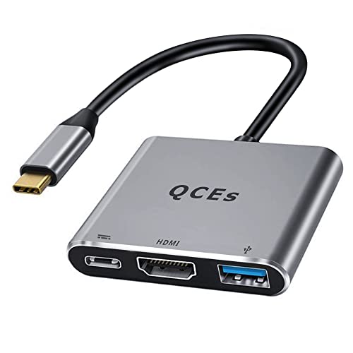 محول USB C إلى HDMI متعدد المنافذ ، محول متعدد المنافذ للصورة الرقمية والصوت والفيديو من نوع QCEs USB-C ، محول من النوع C Mac ، مخرج فيديو HDMI 4K مع USB 3.0 ومركز شحن PD متوافق مع Apple MacBook Pro iPad ، Galaxy S21 محول USB C إلى HDMI متعدد المنافذ ، محول متعدد المنافذ للصورة الرقمية والصوت والفيديو من نوع QCEs USB-C ، محول من النوع C Mac ، مخرج فيديو HDMI 4K مع USB 3.0 ومركز شحن PD متوافق مع Apple MacBook Pro iPad ، Galaxy S21