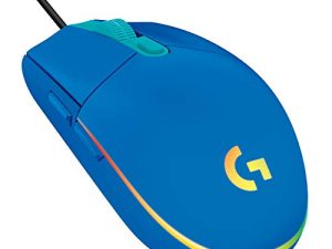 لوجيتك G203 بروديجي ماوس ألعاب سلكي ، 8000 نقطة في البوصة ، RGB ، خفيف الوزن ، 6 أزرار قابلة للبرمجة ، ذاكرة داخلية ، متوافق مع الكمبيوتر الشخصي / ماك - أزرق